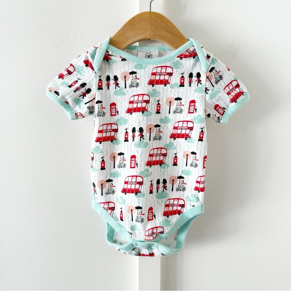 LITTLE RED BUS Canterbury cathedral onesie